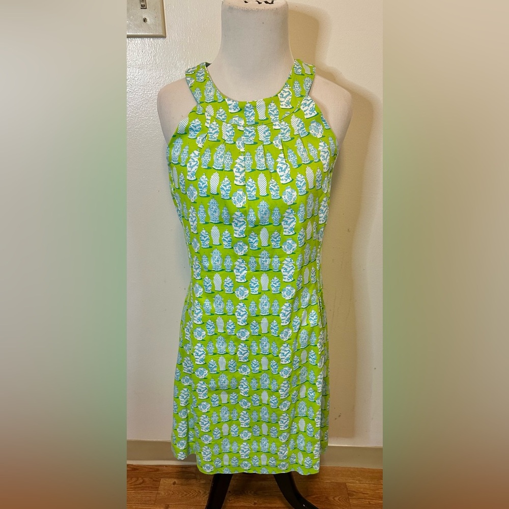 Dizzy Lizzie Colorful Charleston Sleeveless Mod Shift Dress Size S Resortwear